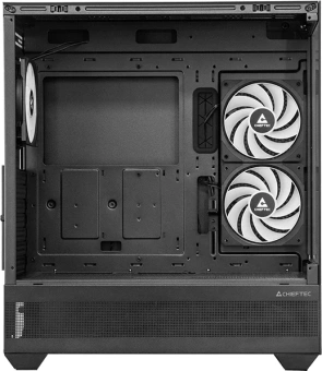Корпус Chieftec Vista черный без БП ATX 3x120mm 1xUSB2.0 1xUSB3.0 1xUSB3.1 audio bott PSU - купить недорого с доставкой в интернет-магазине
