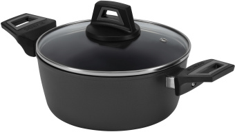 Кастрюля Polaris Graphit 24C 4л. d=24см (с крышкой) т.серый - купить недорого с доставкой в интернет-магазине