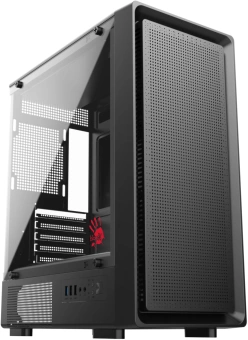 Корпус Bloody BD-CC118 черный без БП mATX 8x120mm 2xUSB2.0 1xUSB3.0 audio bott PSU - купить недорого с доставкой в интернет-магазине