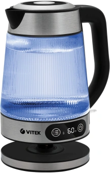 Чайник электрический Vitek VT-8825 1.8л. 2200Вт прозрачный корпус: стекло - купить недорого с доставкой в интернет-магазине