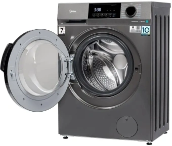 Стиральная машина Midea MFC3712BSW40/S класс: A загр.фронтальная макс.:7кг темно-серебристый инвертор - купить недорого с доставкой в интернет-магазине