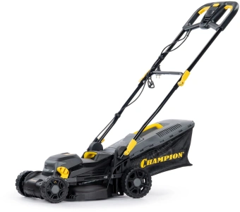 Газонокосилка роторная Champion EM3414 1400Вт - купить недорого с доставкой в интернет-магазине
