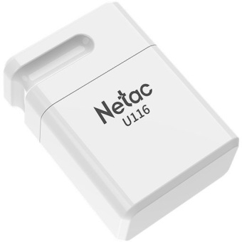 Флеш Диск Netac 64Gb U116 NT03U116N-064G-20WH USB2.0 белый - купить недорого с доставкой в интернет-магазине