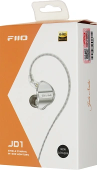 Гарнитура внутриканальные Fiio JD1 1.2м серебристый проводные в ушной раковине (80003492) - купить недорого с доставкой в интернет-магазине