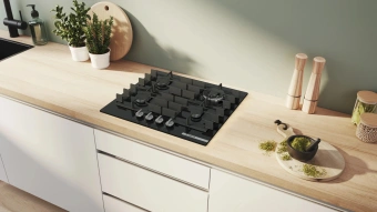 Газовая варочная поверхность Bosch PPH6A6I40O черный - купить недорого с доставкой в интернет-магазине