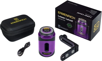 Уровень лазер. Ermenrich LN40 2кл.лаз. 550нм цв.луч. зеленый 5луч. (84638) - купить недорого с доставкой в интернет-магазине