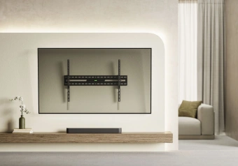 Кронштейн для телевизора Ultramounts UM850T черный 43"-100" макс.75кг настенный наклон - купить недорого с доставкой в интернет-магазине