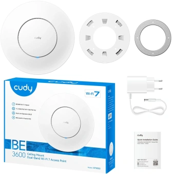 Точка доступа Cudy AP3600 BE3600 100/1000/2500BASE-T белый - купить недорого с доставкой в интернет-магазине