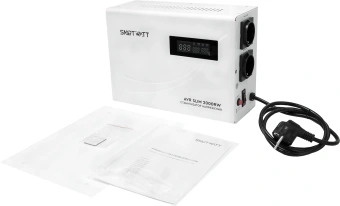 Стабилизатор напряжения Smartwatt AVR Slim 2000RW 2000ВА белый - купить недорого с доставкой в интернет-магазине