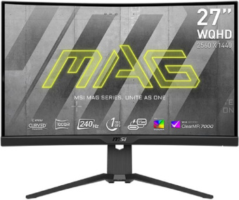 Монитор MSI 27" Mag 275CQRXF черный VA LED 16:9 HDMI полуматовая HAS 2500:1 400cd 178гр/178гр 2560x1440 240Hz FreeSync Premium DP WQ USB 5.8кг - цена, купить или заказать с доставкой в интернет-магазине Монитор MSI 27" Mag 275CQRXF черный VA LED 16:9 HDMI полуматовая HAS 2500:1 400cd 178гр/178гр 2560x1440 240Hz FreeSync Premium DP WQ USB 5.8кг - купить недорого с доставкой в интернет-магазине