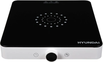 Плита Индукционная Hyundai HYC-0105 белый стеклокерамика (настольная) - купить недорого с доставкой в интернет-магазине
