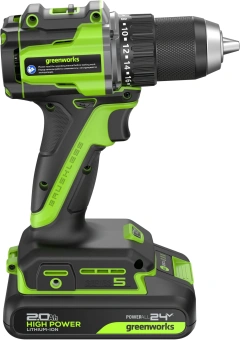 Дрель-шуруповерт Greenworks DD560 аккум. патрон:быстрозажимной (3708407CUA) - купить недорого с доставкой в интернет-магазине