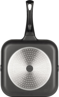 Сковорода-гриль Rondell Schwarz RDA-1683 квадратная 28см покрытие: Xylan Plus ручка несъемная (без крышки) черный - купить недорого с доставкой в интернет-магазине