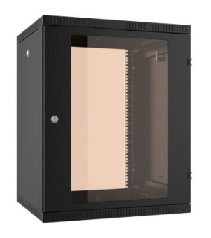 Шкаф коммутационный NT WALLBOX 18-66 B (589172) настенный 18U 600x650мм пер.дв.стекл направл.под закл.гайки 160кг черный 600мм 35кг 880мм IP20 сталь - купить недорого с доставкой в интернет-магазине