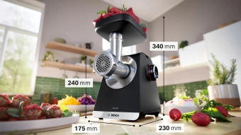 Мясорубка Bosch MFWS640B 2100Вт черный - купить недорого с доставкой в интернет-магазине