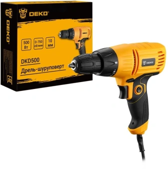 Дрель-шуруповерт Deko DKD500 12Вт патрон:быстрозажимной (кейс в комплекте) (083-1002) - купить недорого с доставкой в интернет-магазине