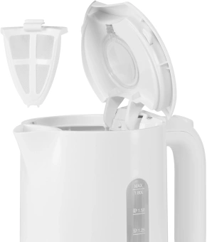Чайник электрический Polaris PWK 1803C 1.8л. 2200Вт белый корпус: пластик - купить недорого с доставкой в интернет-магазине