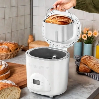 Хлебопечь Kitfort КТ-316 580Вт белый - купить недорого с доставкой в интернет-магазине
