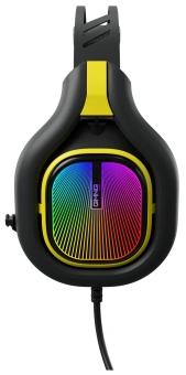 Наушники с микрофоном GMNG HS-L630G черный/желтый 2.2м мониторные оголовье (1533561) - купить недорого с доставкой в интернет-магазине