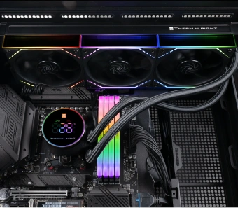 Система водяного охлаждения Thermalright Frozen Magic 360 Digital V2 ARGB Soc-AM5/AM4/1200/1700/1851 черный 4-pin 28.2dB Al LCD Ret (F-MAGIC-360-DIGITAL-BL-ARGB-V2) - купить недорого с доставкой в интернет-магазине