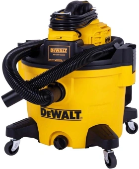 Строительный пылесос DeWalt DXV234P 1080Вт (уборка: сухая/влажная) желтый - купить недорого с доставкой в интернет-магазине