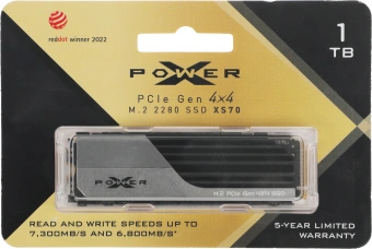 Накопитель SSD Silicon Power PCIe 4.0 x4 1TB SP01KGBP44XS7005 XS70 M.2 2280 - купить недорого с доставкой в интернет-магазине