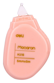 Лента коррект. Deli Macaron EH21606 5мх5мм ассорти корпус белый туба - купить недорого с доставкой в интернет-магазине