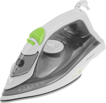 Утюг Scarlett Green Line SC-SI30K60 2400Вт белый/серый - купить недорого с доставкой в интернет-магазине