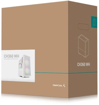 Корпус Deepcool CH360 белый без БП mATX 5x120mm 2x140mm 1xUSB3.0 audio bott PSU - купить недорого с доставкой в интернет-магазине