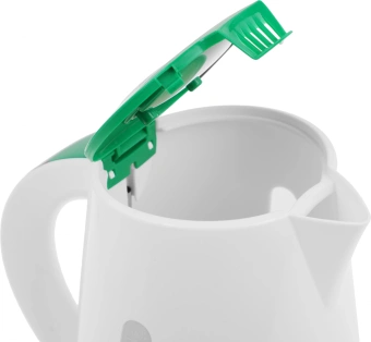 Чайник электрический Великие Реки Томь-1 1.7л. 1850Вт белый/зеленый корпус: пластик - купить недорого с доставкой в интернет-магазине