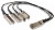 Модуль SNR SNR-QSFP-40G-4xSFP+DAC-3