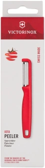 Овощечистка Victorinox Iotaс лезвием двухсторон. красный упак.:европодвес (6.0943.1) - купить недорого с доставкой в интернет-магазине