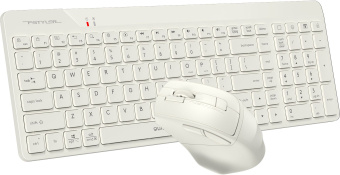 Клавиатура + мышь A4Tech Fstyler FG2400 Air клав:бежевый мышь:бежевый USB беспроводная slim (FG2400 AIR BEIGE) - купить недорого с доставкой в интернет-магазине