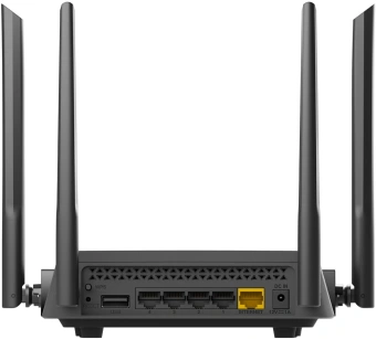 Роутер беспроводной D-Link DIR-825/RU/R7 (DIR-825/RU/R7A) AC1200 10/100/1000BASE-T черный - купить недорого с доставкой в интернет-магазине