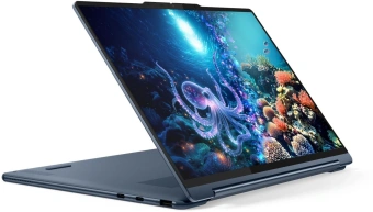 Ноутбук Lenovo Yoga 9 14ILL10 Core Ultra 7 256V 16Gb SSD1Tb Intel Arc 140V 14" OLED Touch 2.8K (2880x1800) Windows 11 Home blue WiFi BT Cam Bag (83LC0054RK) - купить недорого с доставкой в интернет-магазине