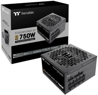 Блок питания Thermaltake ATX 750W Toughpower GT Gen.5 80+ gold (20+4pin) APFC 140mm fan 6xSATA Cab Manag RTL - купить недорого с доставкой в интернет-магазине
