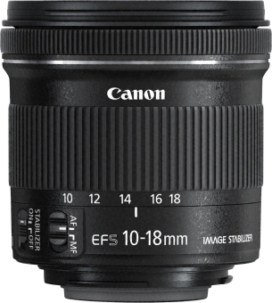Объектив Canon EF-S IS STM (9519B005) 10-18мм f/4.5-5.6 - купить недорого с доставкой в интернет-магазине
