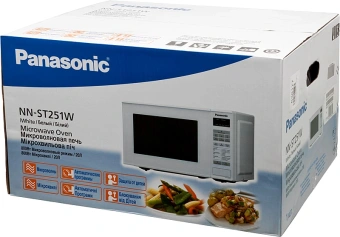 Микроволновая Печь Panasonic NN-ST251WZPE 20л. 800Вт белый - купить недорого с доставкой в интернет-магазине