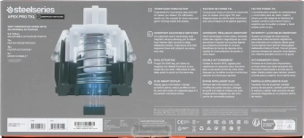 Клавиатура Steelseries Apex Pro TKL (2023) механическая черный USB for gamer LED (подставка для запястий) (64856) - купить недорого с доставкой в интернет-магазине