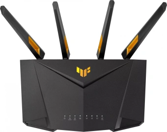Роутер беспроводной Asus TUF-AX4200 AX4200 10/100/1000/2500BASE-TX/4G ready черный - купить недорого с доставкой в интернет-магазине