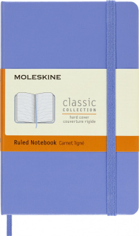 Блокнот Moleskine CLASSIC MM710B42 Pocket 90x140мм 192стр. линейка твердая обложка голубая гортензия - купить недорого с доставкой в интернет-магазине