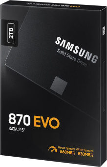 Накопитель SSD Samsung SATA-III 2TB MZ-77E2T0B/EU 870 EVO 2.5" - купить недорого с доставкой в интернет-магазине