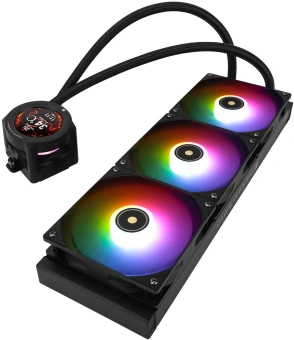 Система водяного охлаждения Thermalright Core Vision 360 ARGB Soc-AM5/AM4/1200/1700/1851 черный 4-pin 27.7dB Al LCD Ret (C-VISION-360-BL-ARGB) - купить недорого с доставкой в интернет-магазине