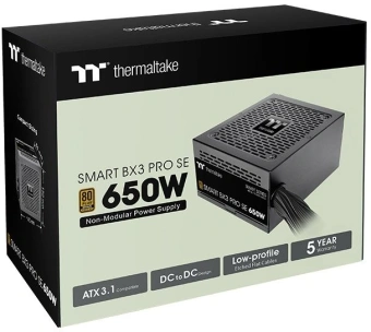 Блок питания Thermaltake ATX 650W Smart BX3 Pro SE Gen.5 80+ bronze (20+4pin) APFC 120mm fan 4xSATA RTL - купить недорого с доставкой в интернет-магазине