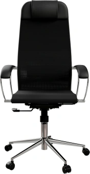 Кресло Метта ErgoLife Set 12 черный сиденье черный сетка с подголов. крестов. сталь хром - купить недорого с доставкой в интернет-магазине