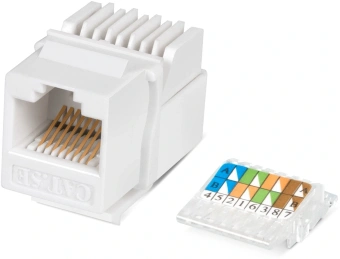 Модуль Cabeus KJ-RJ45-CAT.5E-TOOLLESS информ. KeystoneRJ45 кат.5E UTP бел. - купить недорого с доставкой в интернет-магазине