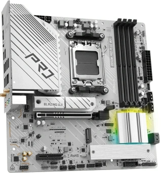 Материнская плата Asrock B850M Pro Plus WiFi Socket AM5 AMD B850 4xDDR5 mATX AC`97 8ch(7.1) 2.5Gg RAID+HDMI+DP - купить недорого с доставкой в интернет-магазине