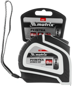 Рулетка Matrix 32553 дл.полотна 8м - купить недорого с доставкой в интернет-магазине
