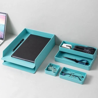 Органайзер настольный Deli ENS001GREEN Nusign зеленый пластик - купить недорого с доставкой в интернет-магазине