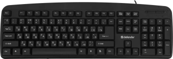 Клавиатура Defender Office HB-910 черный USB - купить недорого с доставкой в интернет-магазине